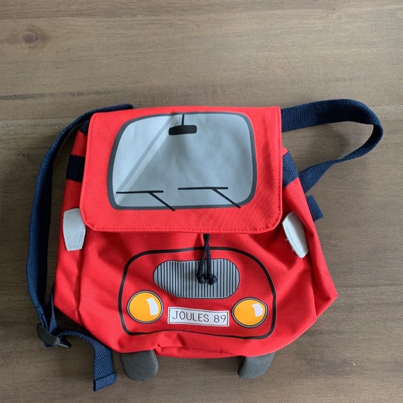 Joules Accessories New Joules Drawstring Firetruck Toddler Backpack Poshmark